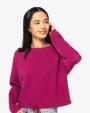 Sweaters & hoodies NATIVE SPIRIT Ecologische cropped damessweater met ronde hals voor bedrukking &amp; borduring
