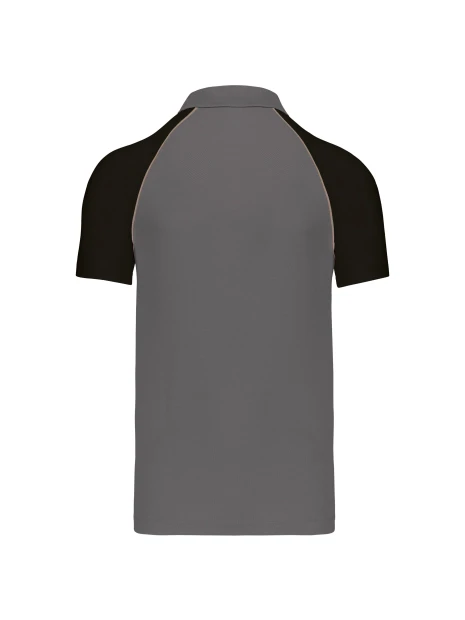 KARIBAN Polo baseball manches courtes /api/colors/01f2708e-e85f-4d20-b2e7-e8a6a33173fa personnalisable