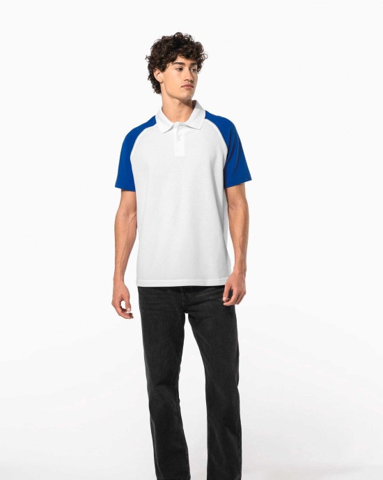 Polos personnalisable Kariban Polo baseball manches courtes
