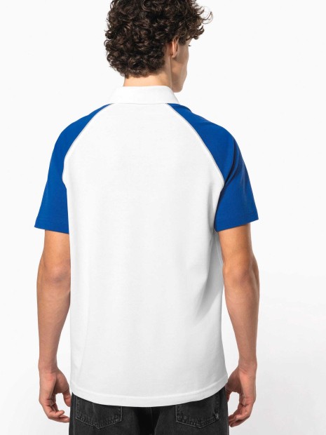 Polos à personnaliser KARIBAN Polo baseball manches courtes 