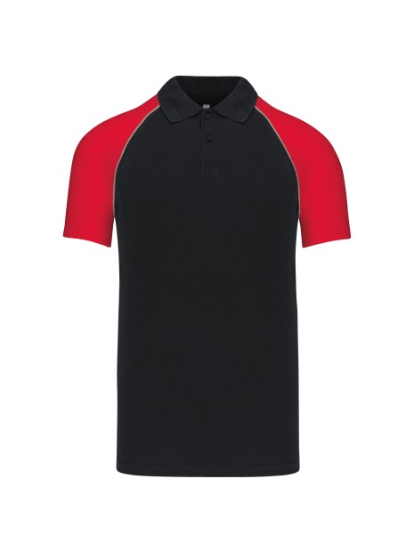 KARIBAN Polo baseball manches courtes /api/colors/b084ccc6-964d-4c40-a33e-0f276869188a personnalisable