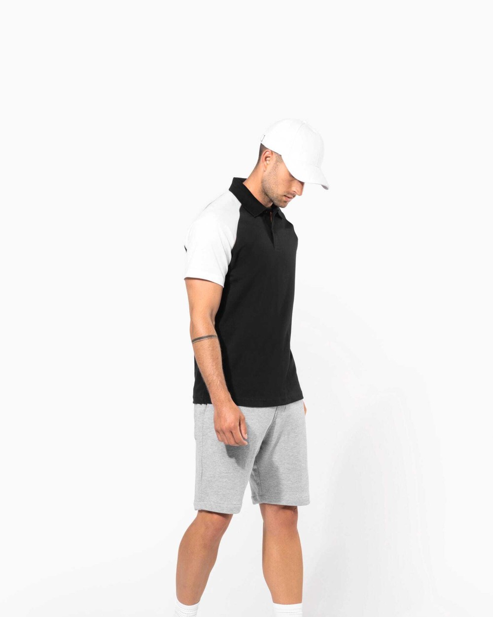 KARIBAN Baseball > Kurzarm Poloshirt Poloshirts personalisierbar