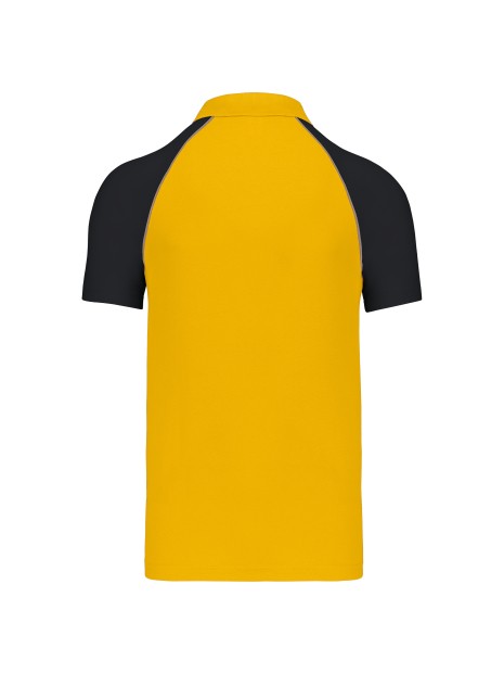 KARIBAN Polo baseball manches courtes /api/colors/f8fdaa66-6ddc-4b38-97a7-dc26c00d2622 personnalisable