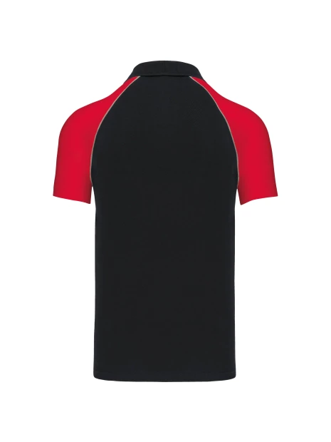 KARIBAN Polo baseball manches courtes /api/colors/b084ccc6-964d-4c40-a33e-0f276869188a personnalisable