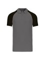 KARIBAN Polo baseball manches courtes /api/colors/01f2708e-e85f-4d20-b2e7-e8a6a33173fa personnalisable