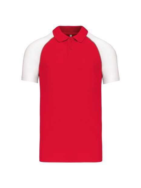 KARIBAN Polo baseball manches courtes /api/colors/b7356eda-6c72-4d03-829c-6a61c9e04b1f personnalisable