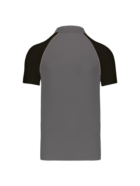 KARIBAN Polo baseball manches courtes /api/colors/01f2708e-e85f-4d20-b2e7-e8a6a33173fa personnalisable