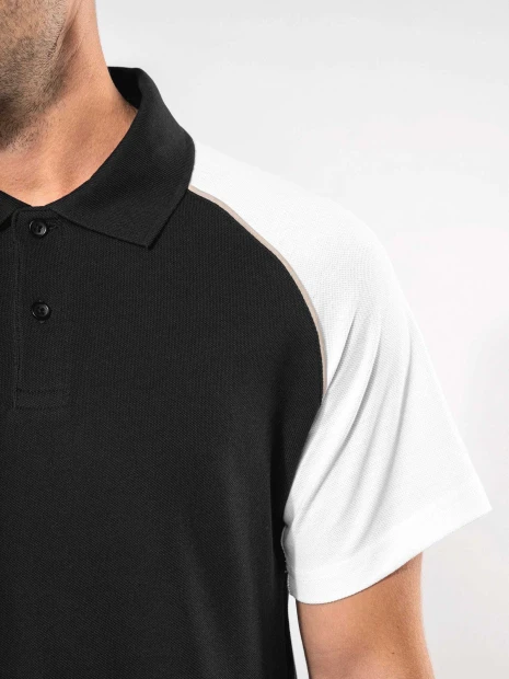 Polos à personnaliser KARIBAN Polo baseball manches courtes 