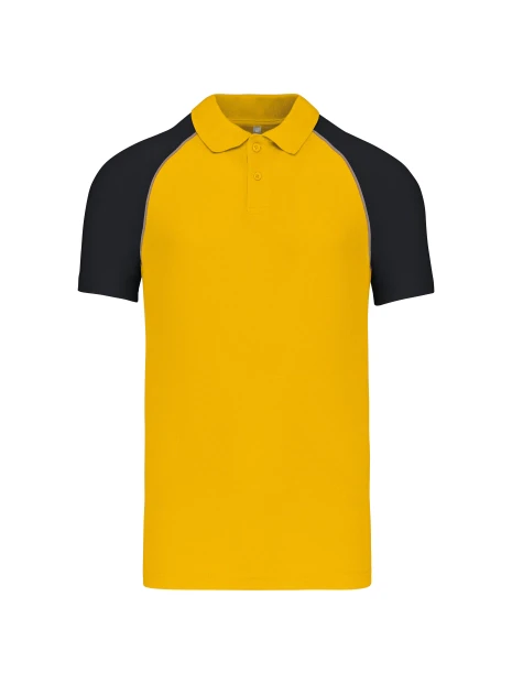 KARIBAN Polo baseball manches courtes /api/colors/f8fdaa66-6ddc-4b38-97a7-dc26c00d2622 personnalisable
