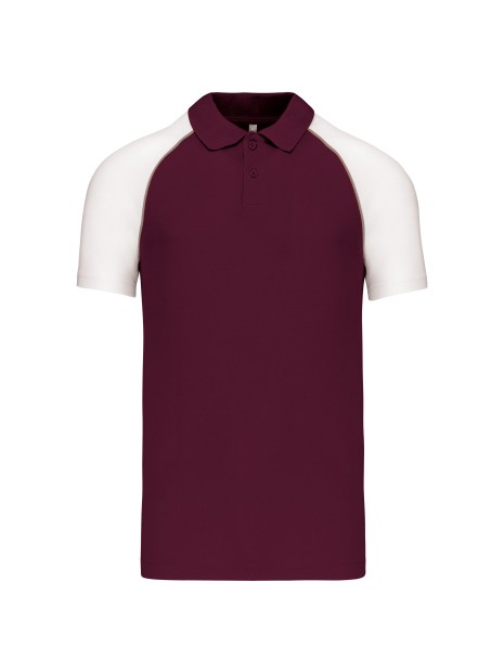 KARIBAN Polo baseball manches courtes /api/colors/aeb820eb-5705-4775-a329-20944d5c25b8 personnalisable