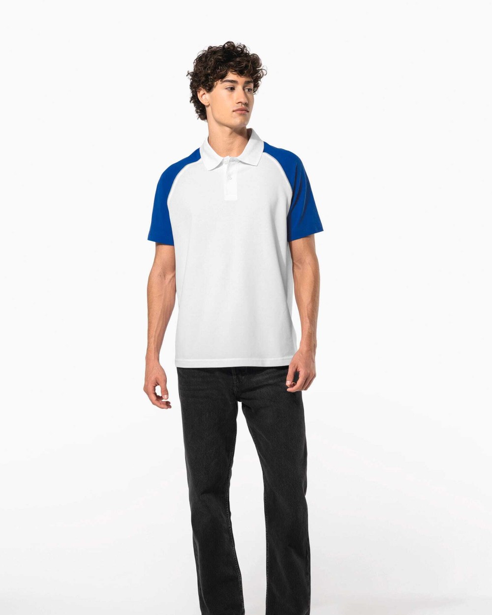 Polos personnalisable KARIBAN Polo baseball manches courtes