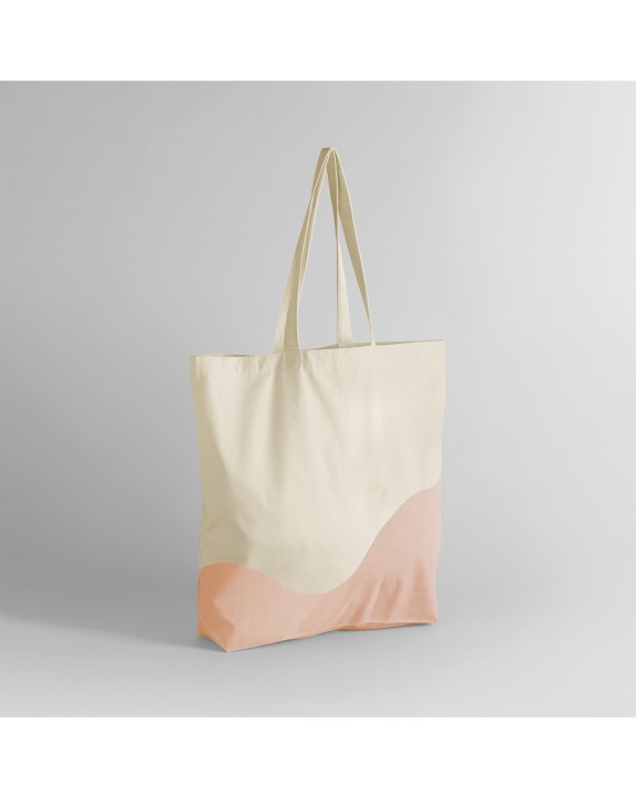 Tote bags WESTFORDMILL Organic reistas met wervelprint voor bedrukking &amp; borduring