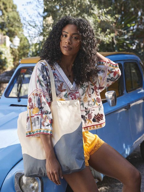 Tote bags à personnaliser WESTFORDMILL Sac fourre-tout organique à imprimé tourbillon 