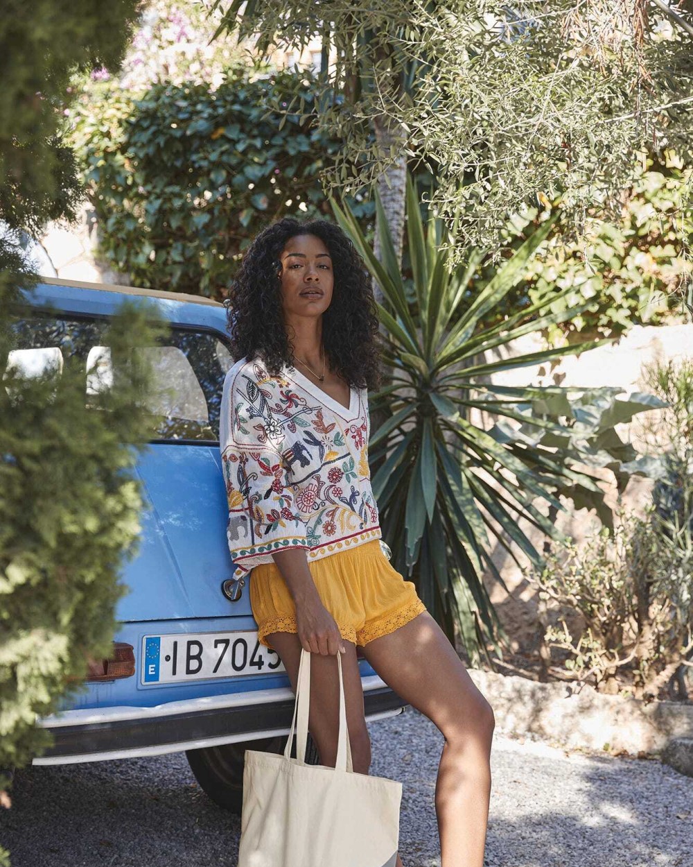 WESTFORDMILL Bio-Beuteltasche mit Wirbel-Print Tote Bags personalisierbar