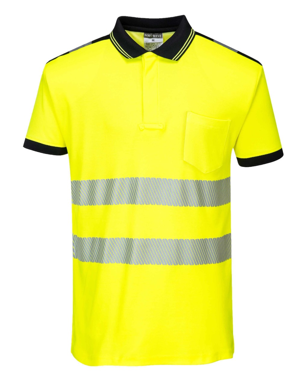 PORTWEST PW3 Hi-vis polo shirt (T180) Poloshirts personalisierbar