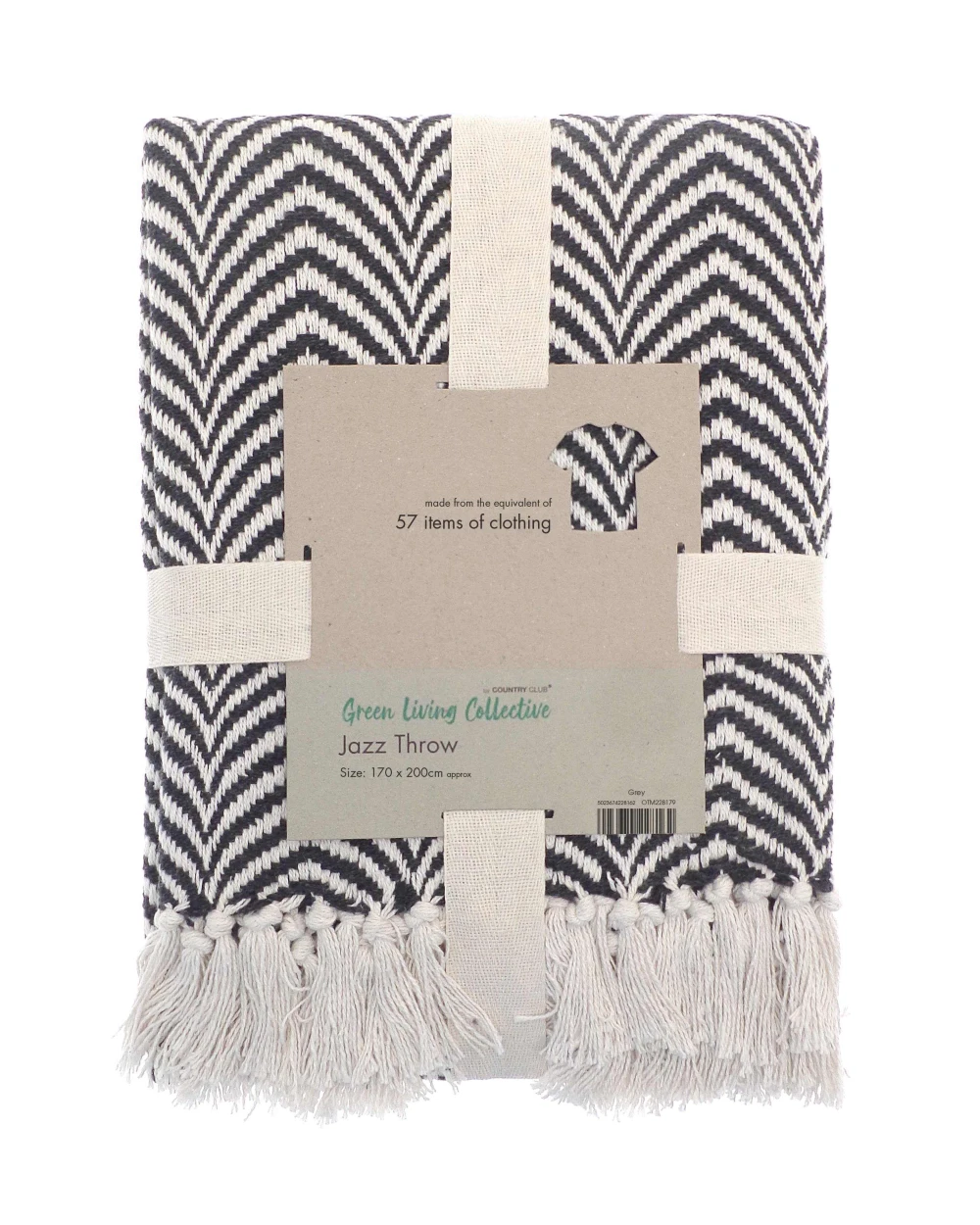 Fleecedekens HOME & LIVING Recycled mixed-fabric throw voor bedrukking &amp; borduring