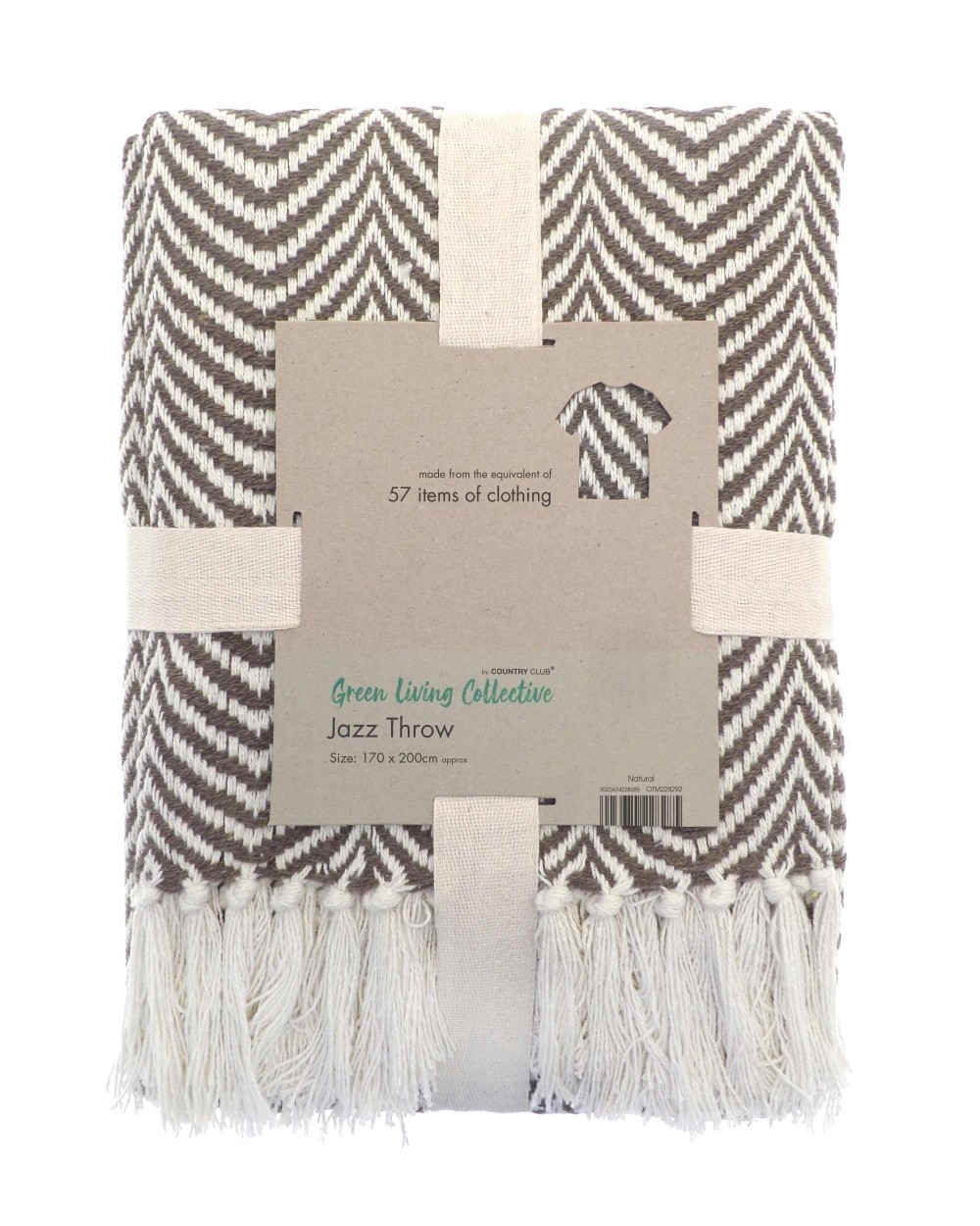Fleecedekens HOME & LIVING Recycled mixed-fabric throw voor bedrukking &amp; borduring