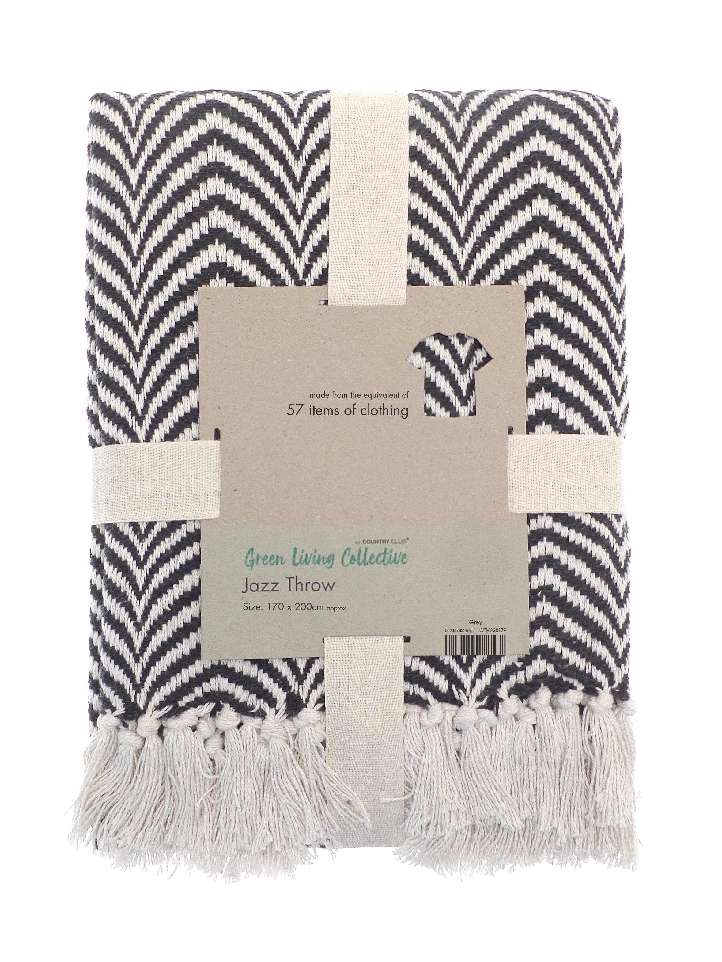 Fleecedekens HOME & LIVING Recycled mixed-fabric throw voor bedrukking &amp; borduring