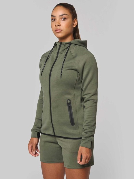 Vestes à personnaliser PROACT Veste à capuche performance  femme 