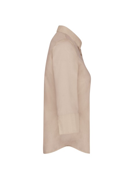 KARIBAN Chemise popeline polycoton manches 3/4 entretien facile femme /api/colors/a97c0345-672e-42f2-9afe-b1145dea3541 personnalisable