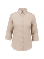 KARIBAN Chemise popeline polycoton manches 3/4 entretien facile femme /api/colors/a97c0345-672e-42f2-9afe-b1145dea3541 personnalisable