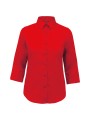 KARIBAN Chemise popeline polycoton manches 3/4 entretien facile femme /api/colors/f7def30f-cf00-4a4e-8048-9f030f6d3017 personnalisable