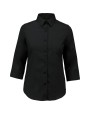 Chemises personnalisable KARIBAN Chemise popeline polycoton manches 3/4 entretien facile femme