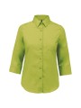KARIBAN Chemise popeline polycoton manches 3/4 entretien facile femme /api/colors/7ab928ec-33ab-4ba2-8fb6-e49c659be6ea personnalisable