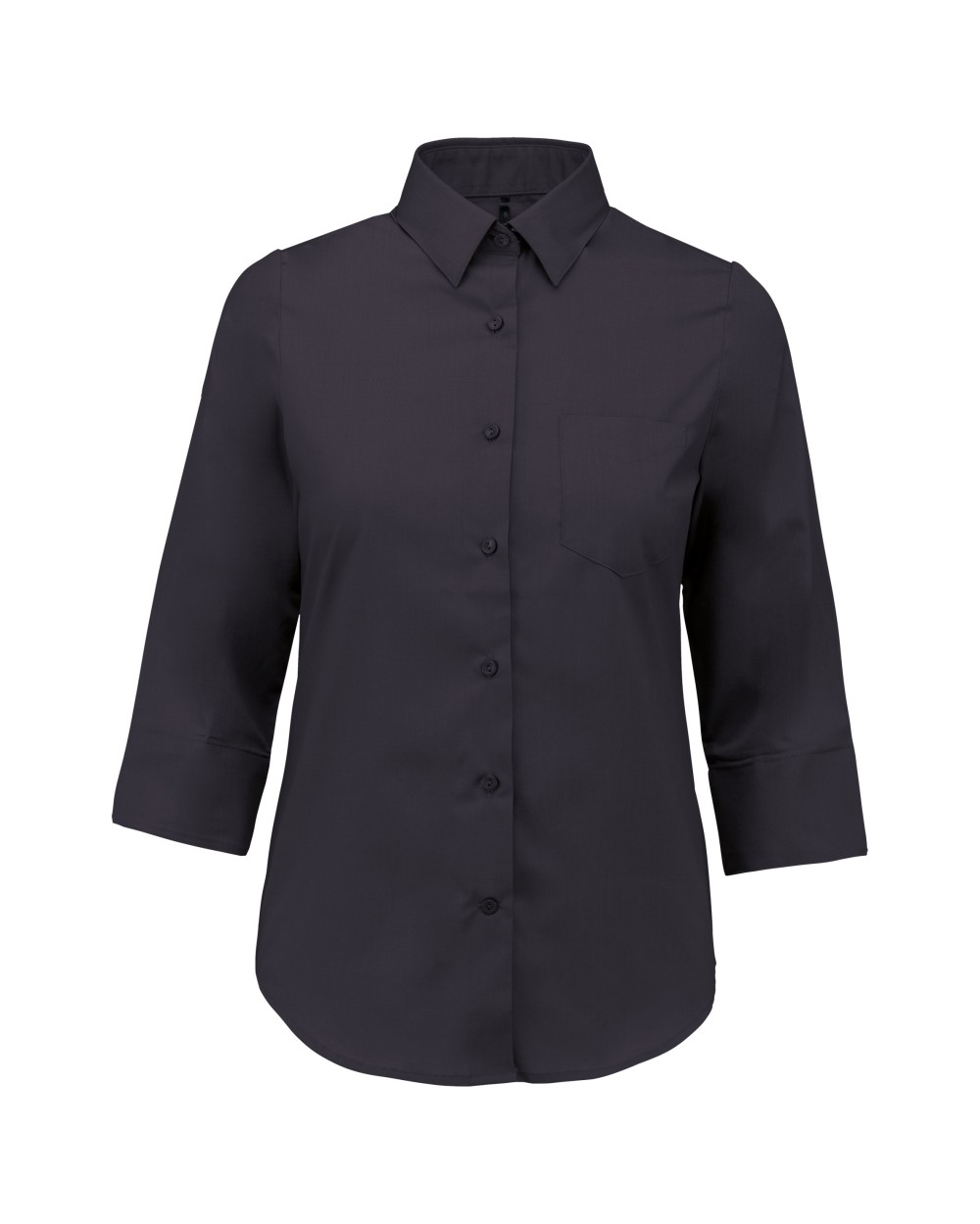 Chemises personnalisable KARIBAN Chemise popeline polycoton manches 3/4 entretien facile femme