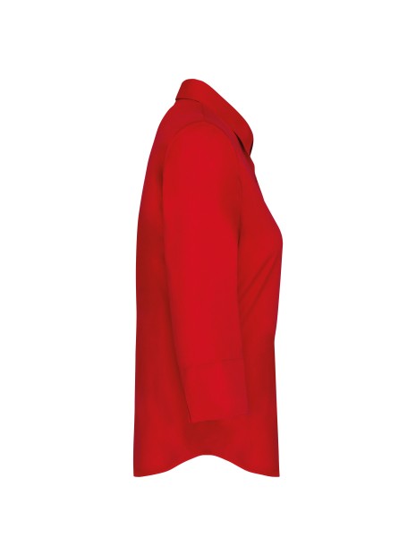 KARIBAN Chemise popeline polycoton manches 3/4 entretien facile femme /api/colors/f7def30f-cf00-4a4e-8048-9f030f6d3017 personnalisable