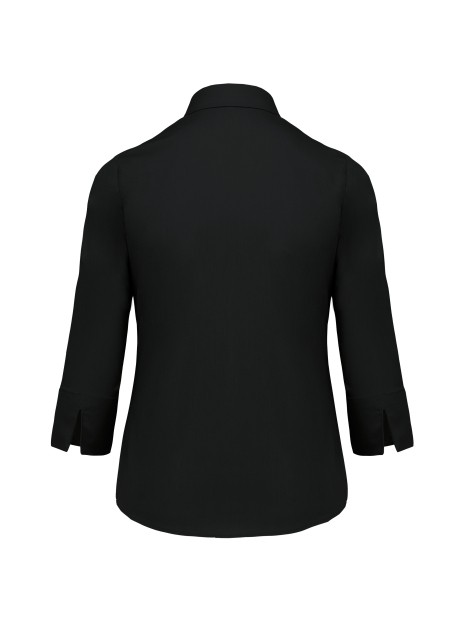 KARIBAN Chemise popeline polycoton manches 3/4 entretien facile femme /api/colors/b9fdad4a-5e94-45cb-8c03-c08b349b28c3 personnalisable