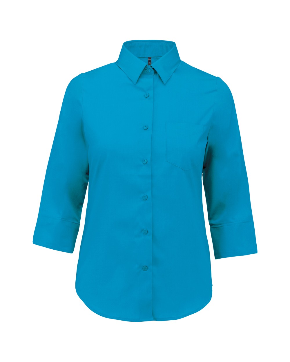 Chemises personnalisable KARIBAN Chemise popeline polycoton manches 3/4 entretien facile femme
