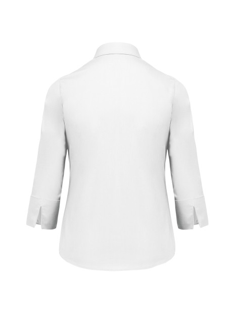 KARIBAN Chemise popeline polycoton manches 3/4 entretien facile femme /api/colors/7a92cd2d-10d2-40b4-928b-296bb7487506 personnalisable