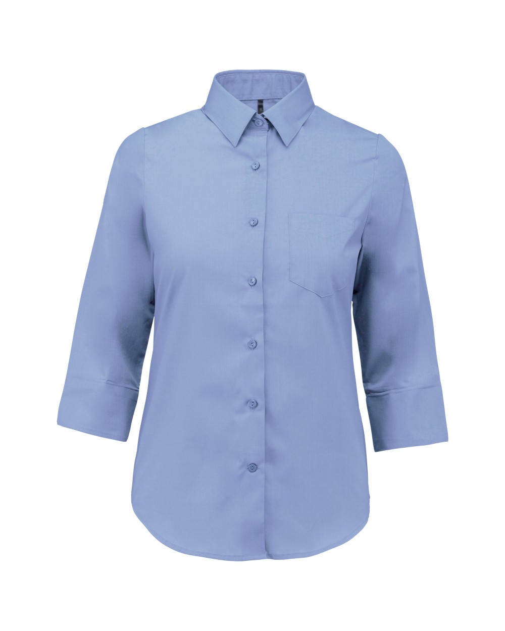 Chemises personnalisable KARIBAN Chemise popeline polycoton manches 3/4 entretien facile femme