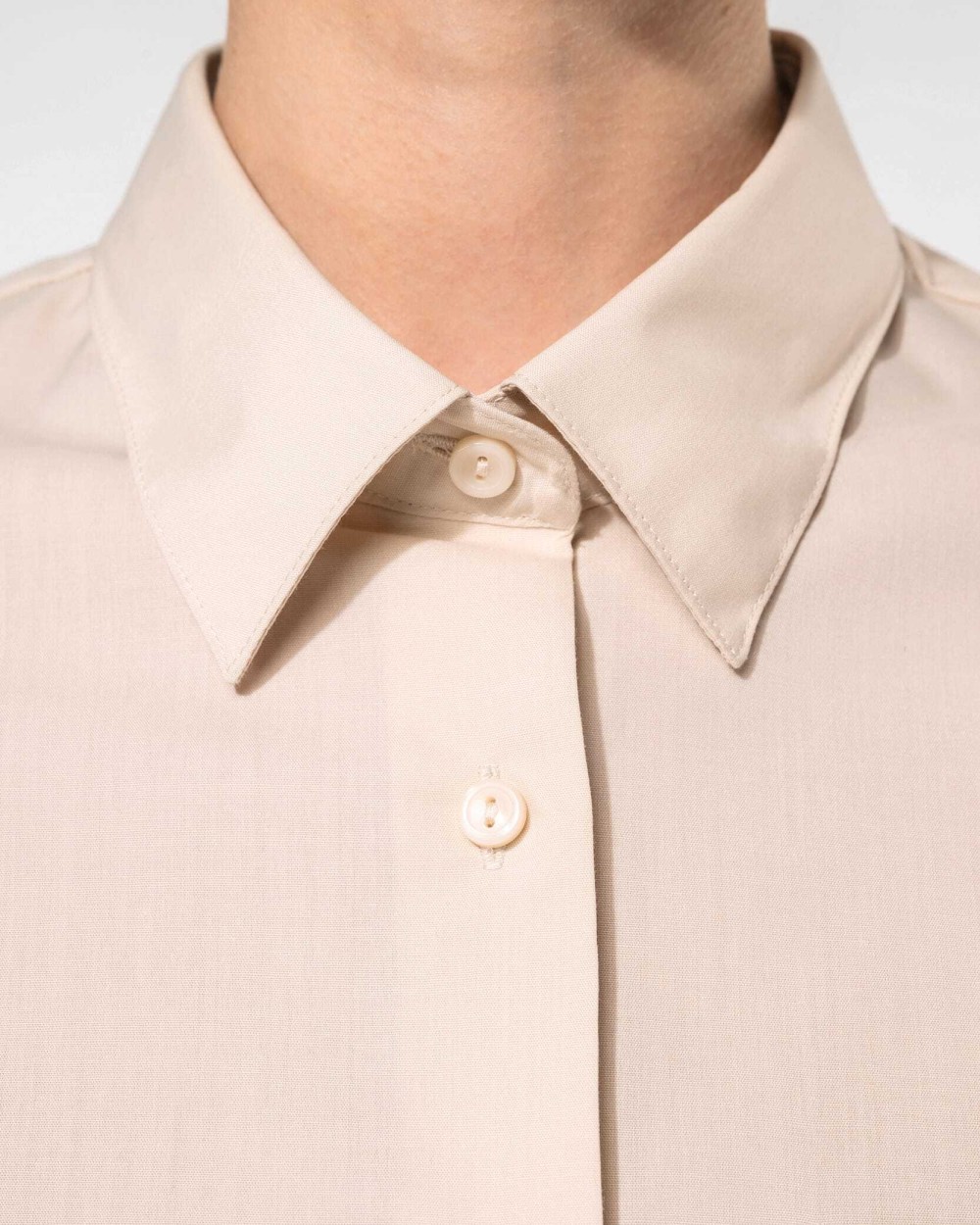 Chemises personnalisable KARIBAN Chemise popeline polycoton manches 3/4 entretien facile femme