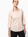 Chemises à personnaliser KARIBAN Chemise popeline polycoton manches 3/4 entretien facile femme 