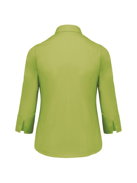KARIBAN Chemise popeline polycoton manches 3/4 entretien facile femme /api/colors/7ab928ec-33ab-4ba2-8fb6-e49c659be6ea personnalisable