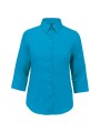 KARIBAN Chemise popeline polycoton manches 3/4 entretien facile femme /api/colors/e40de318-302c-4c66-b949-5dcddefdc482 personnalisable