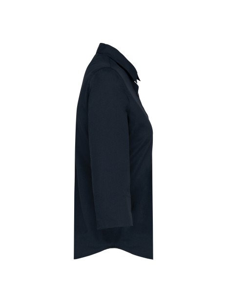 KARIBAN Chemise popeline polycoton manches 3/4 entretien facile femme /api/colors/b68891a9-1d28-4f7a-8deb-775c45027afd personnalisable