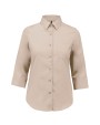 Chemises personnalisable KARIBAN Chemise popeline polycoton manches 3/4 entretien facile femme