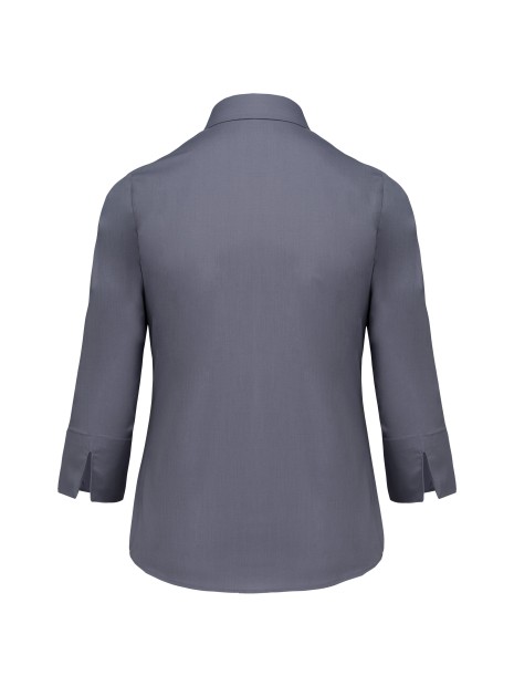 KARIBAN Chemise popeline polycoton manches 3/4 entretien facile femme /api/colors/b8e7287e-3390-473c-ba17-deb40419cef7 personnalisable