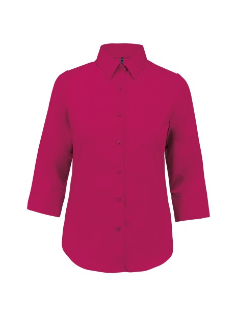 KARIBAN Chemise popeline polycoton manches 3/4 entretien facile femme /api/colors/0327c765-dd20-409c-911d-31f7a9b4c2f5 personnalisable