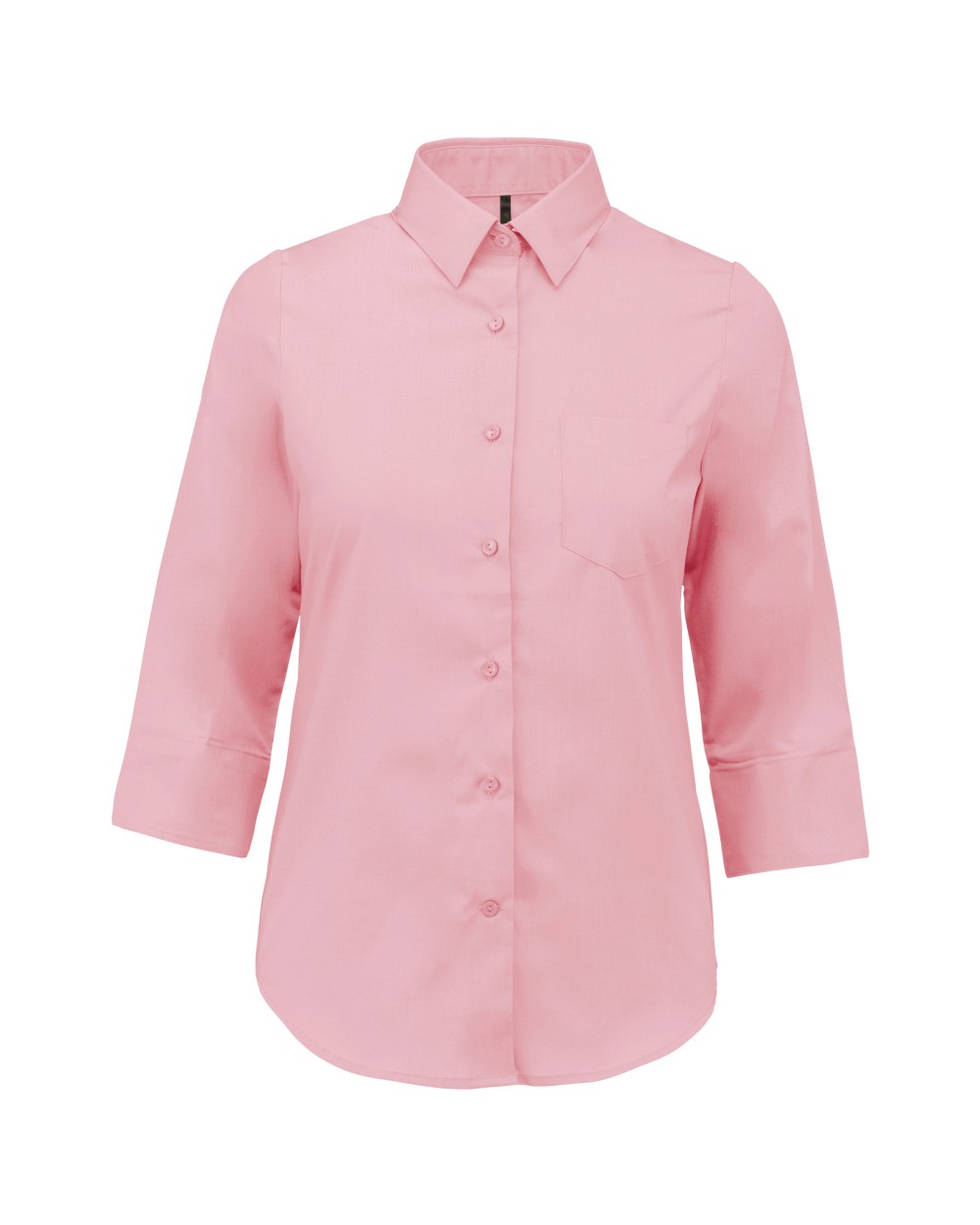 Chemises personnalisable KARIBAN Chemise popeline polycoton manches 3/4 entretien facile femme