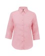 KARIBAN Popeline Hemd Baumwollpolyester 3/4-Ärmel pflegeleicht für Damen Hemden personalisierbar