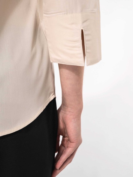 Chemises à personnaliser KARIBAN Chemise popeline polycoton manches 3/4 entretien facile femme 