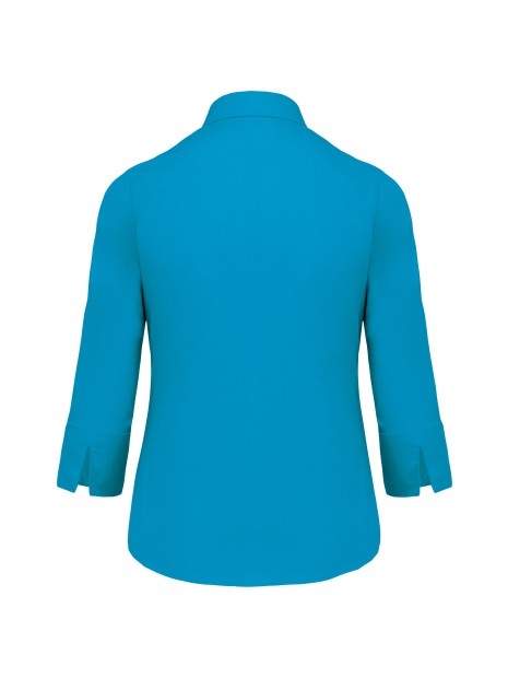 KARIBAN Chemise popeline polycoton manches 3/4 entretien facile femme /api/colors/e40de318-302c-4c66-b949-5dcddefdc482 personnalisable