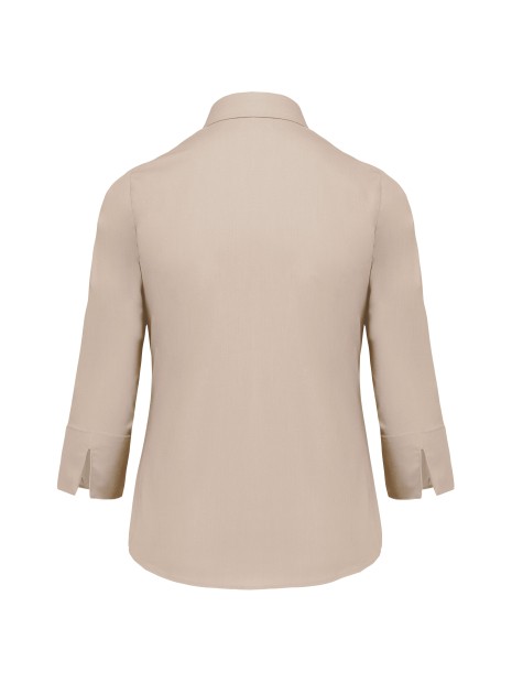 KARIBAN Chemise popeline polycoton manches 3/4 entretien facile femme /api/colors/a97c0345-672e-42f2-9afe-b1145dea3541 personnalisable
