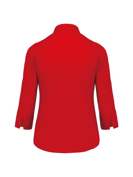 KARIBAN Chemise popeline polycoton manches 3/4 entretien facile femme /api/colors/f7def30f-cf00-4a4e-8048-9f030f6d3017 personnalisable