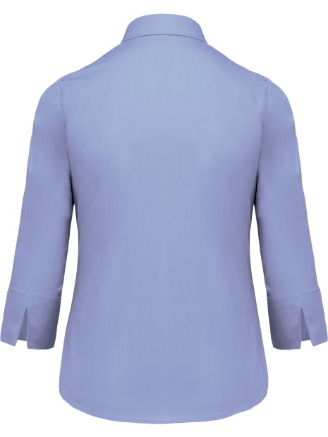 KARIBAN Chemise popeline polycoton manches 3/4 entretien facile femme /api/colors/7cd11260-06e9-4679-96ce-f0c0cca5092d personnalisable