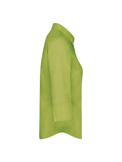 KARIBAN Chemise popeline polycoton manches 3/4 entretien facile femme /api/colors/7ab928ec-33ab-4ba2-8fb6-e49c659be6ea personnalisable